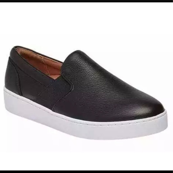 vionic black slip on sneakers